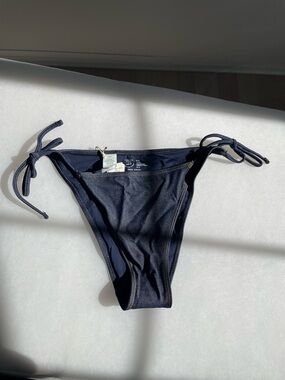 Limited Edition  AE x Aerie Match Made In Denim Cheekiest Tie Bikini Bottom